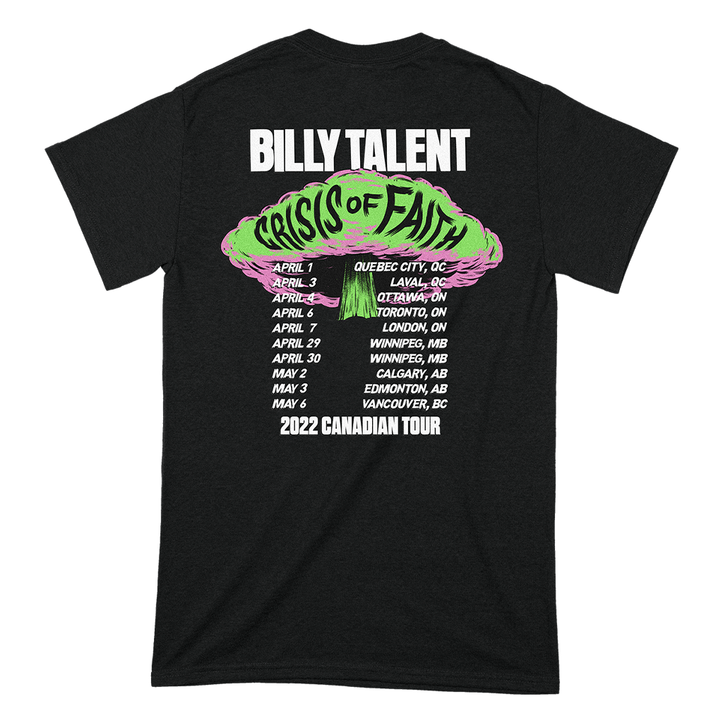 Crisis of Faith 2022 Canadian Tour T-Shirt
