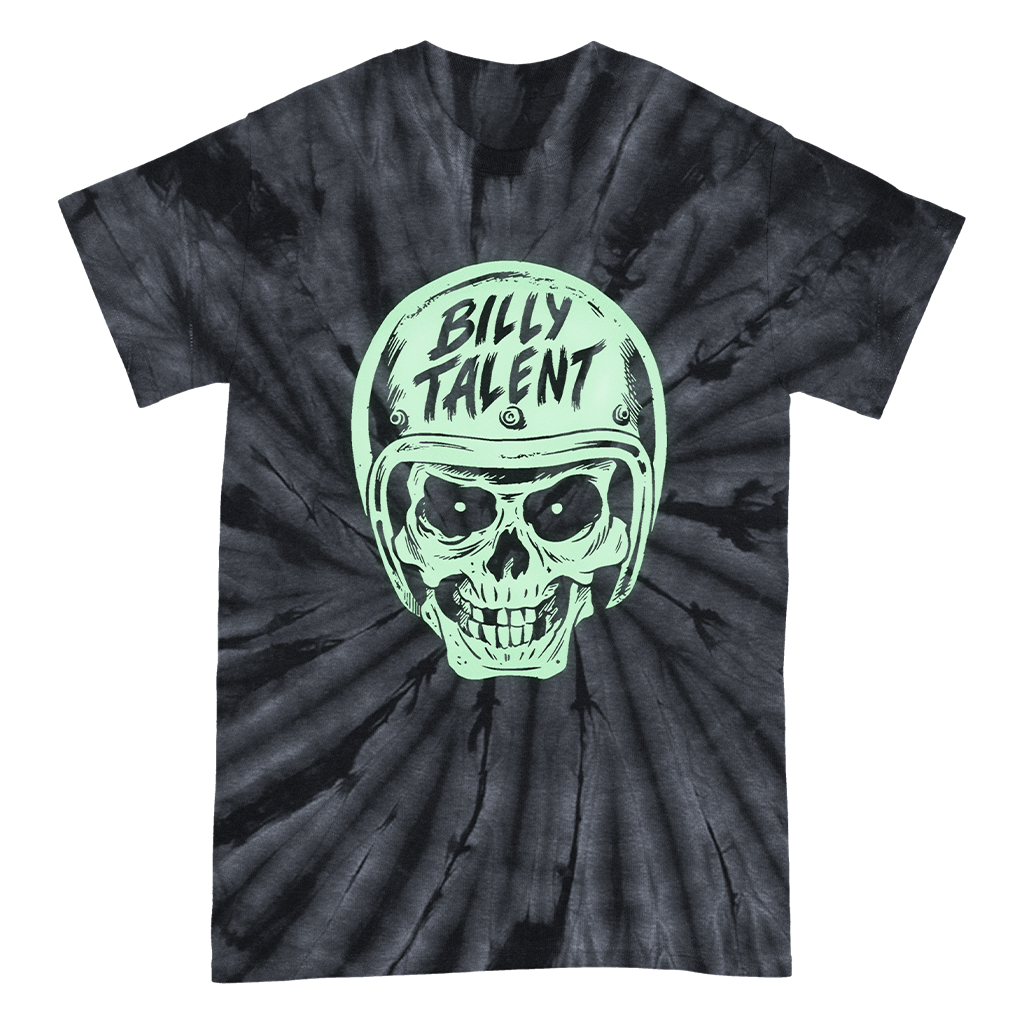 Skull Rider Glow-In-The-Dark Tie Dye T-Shirt